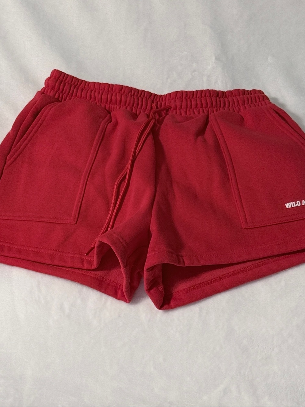 WILO Active Red 'Sporty' Women's Sweatshirt and Shorts Set - Picture 4 of 5